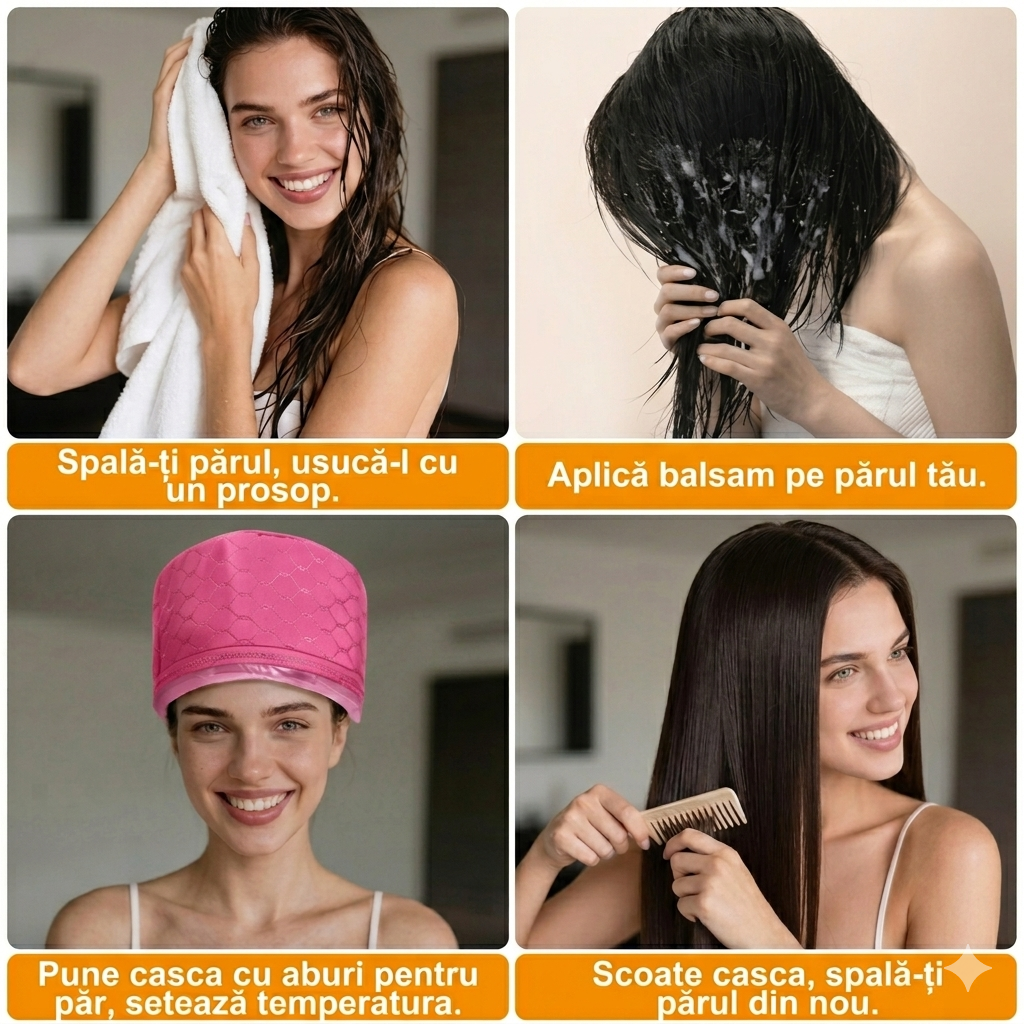 Cască Termică Premium pentru Îngrijirea și Tratamentul Părului