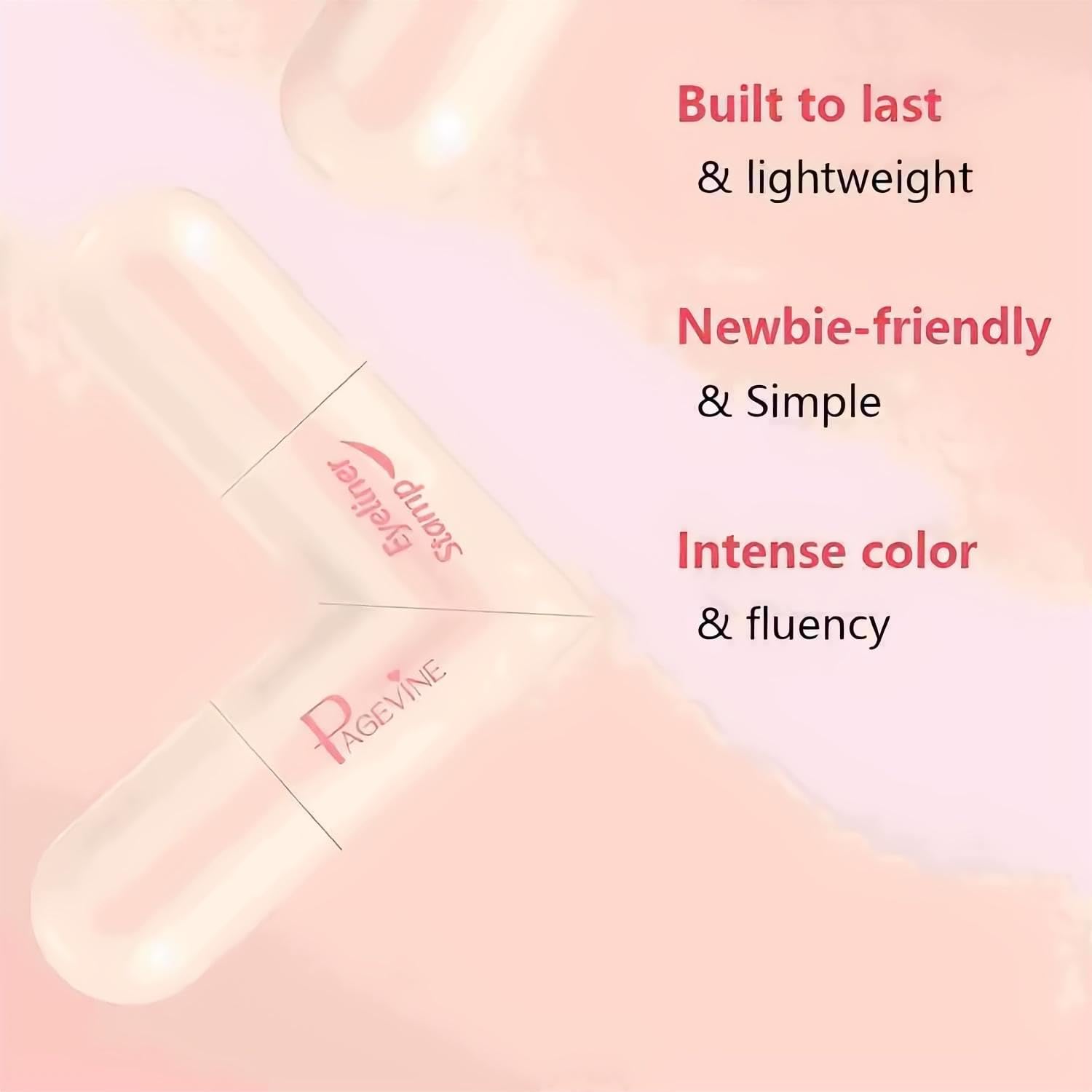 Eyeliner Tip Ștampilă 2in1 – Codiță Perfectă în 3 Secunde